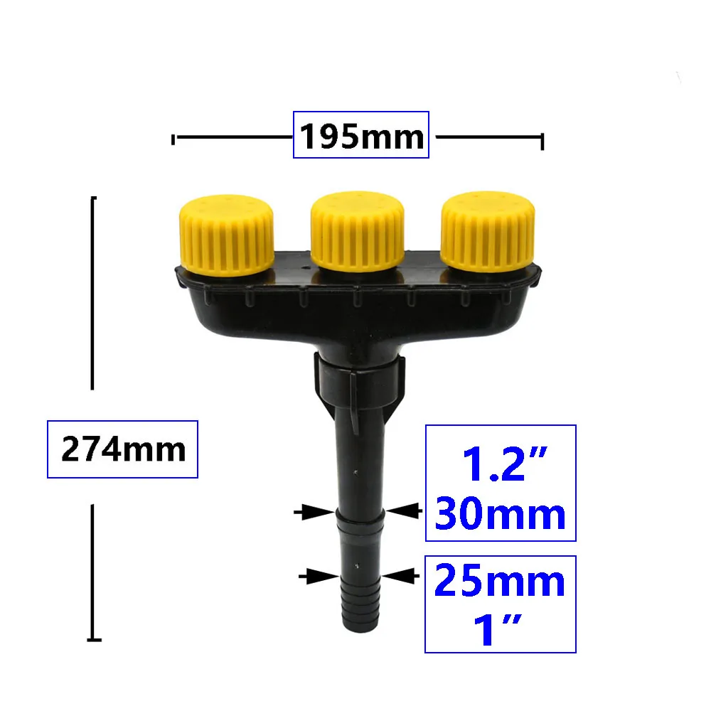 حديقة الحديقة Watering الرش 3/4/5/6 رئيس المياه فوهة البخار ل 1 "1.2" خرطوم حديقة الري بخاخ اليد 1 قطعة