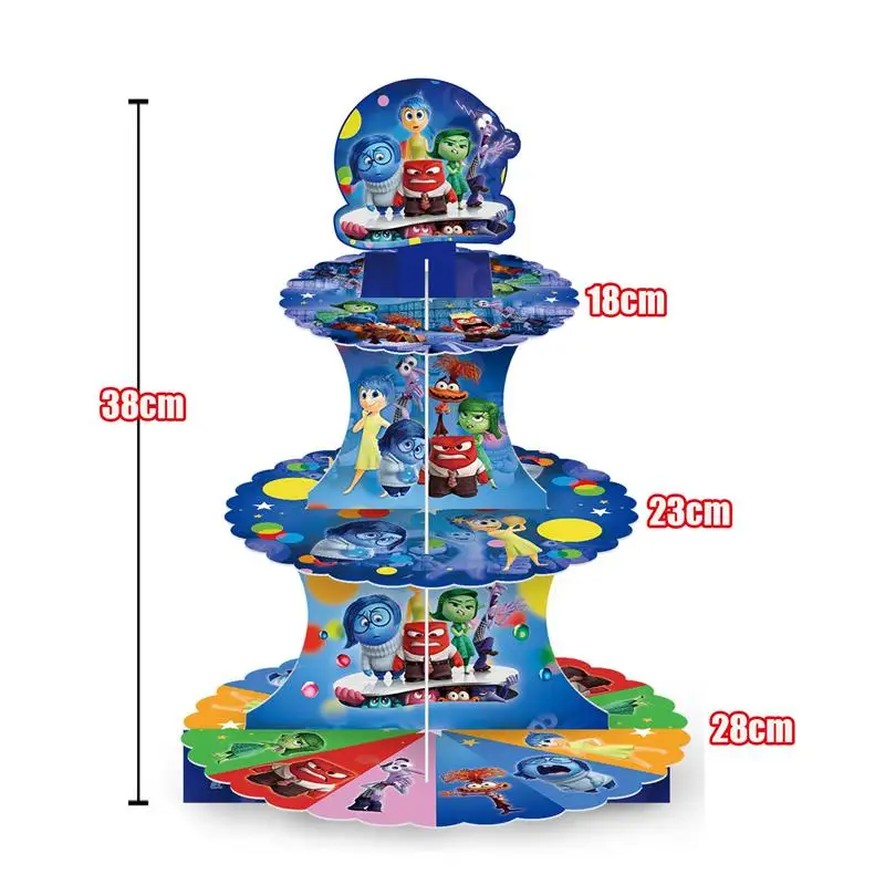 thumbnail image 1 of Decoración de cumpleaños de Disney Inside Out Platos de papel para fiesta de dibujos animados Inside Out Servilletas Vasos Globos Suministros para eventos Baby Shower Niños, 1 of 5