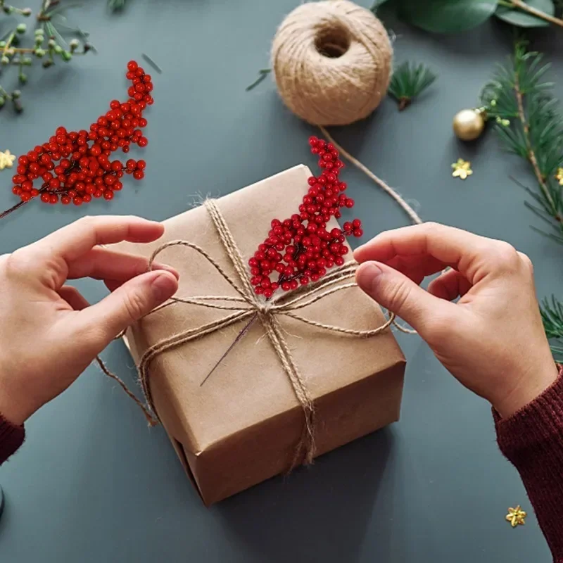 Festive Artificial Red Berry Bouquet