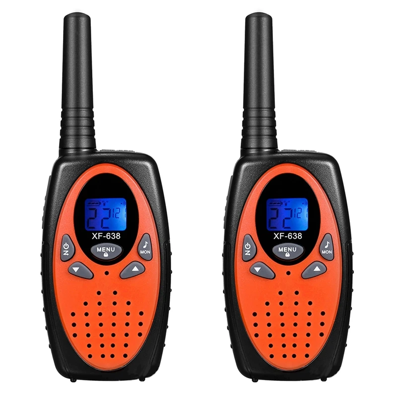 

HOT-2PCS XF638 Walkie Talkies For Kids,Toys Gifts For Boys Girls,2 Way Radio 22CH VOX,For Camping Hiking Indoor Outdoor