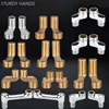 2Pcs Shower Faucet Curved Foot Adjustable Adapter Solid Brass Wall Mounted Replacement Angle Valve Kitchen Bathroom Accessories 1