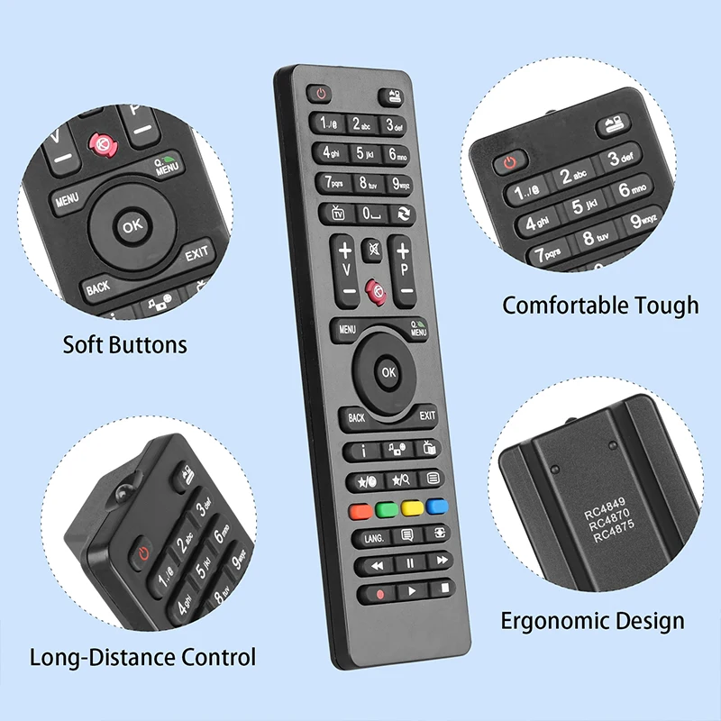 ALLIMITY RC4875 RC4870 sostituzione telecomando per Telefunken LED TV XF32A300 XF39A300 XF39A101 D32H278KT3 TE32182B301C10