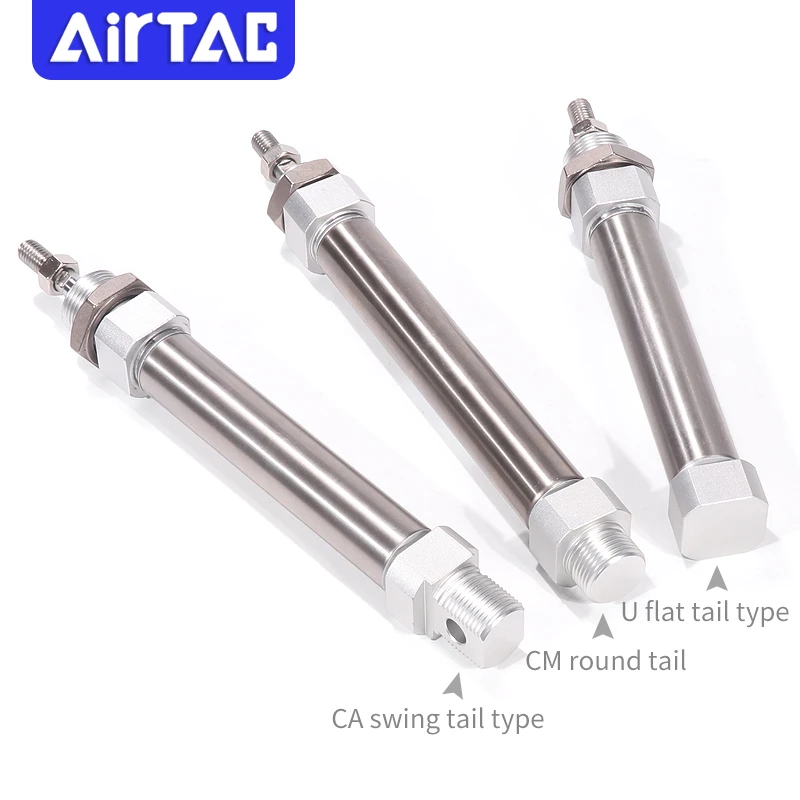 

AIRTAC MIC20*25X40X50X75X100/150*200S stainless steel MI Mini cylinder compact pneumatic air cylinders pneumatic double acting