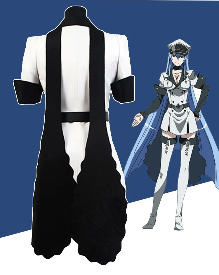 Akame ga Kill: Esdeath | Imperial Military Uniform Cosplay Costume Set 24 Akame ga Kill Esdeath Imperial Military Uniform Cosplay Costume