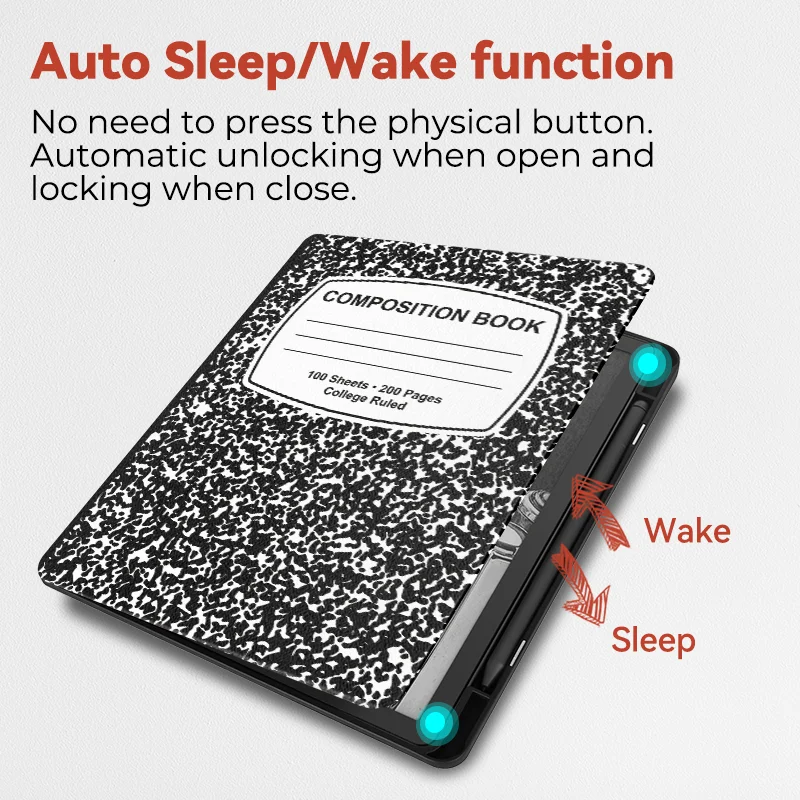 Twosheep Case for Kindle Scribe Cover with Pen Holder Auto Sleep/Wake fuct Compatible with 10.2 Inch Kindle Scribe Released