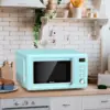 Retro Countertop Microwave Oven, 0.7Cu.ft, 700-Watt, High Energy Efficiency, 5 Micro Power, Delayed Start Function, with Glass 6