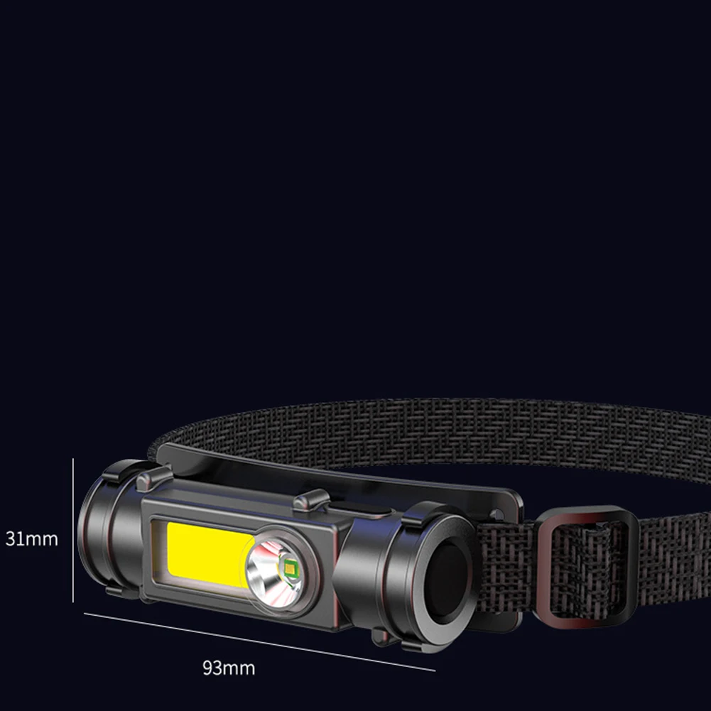 COB LED 헤드램프 자석 손전등 방수 헤드 라이트 USB 충전식 야외 캠핑 러닝 사이클링 낚시용