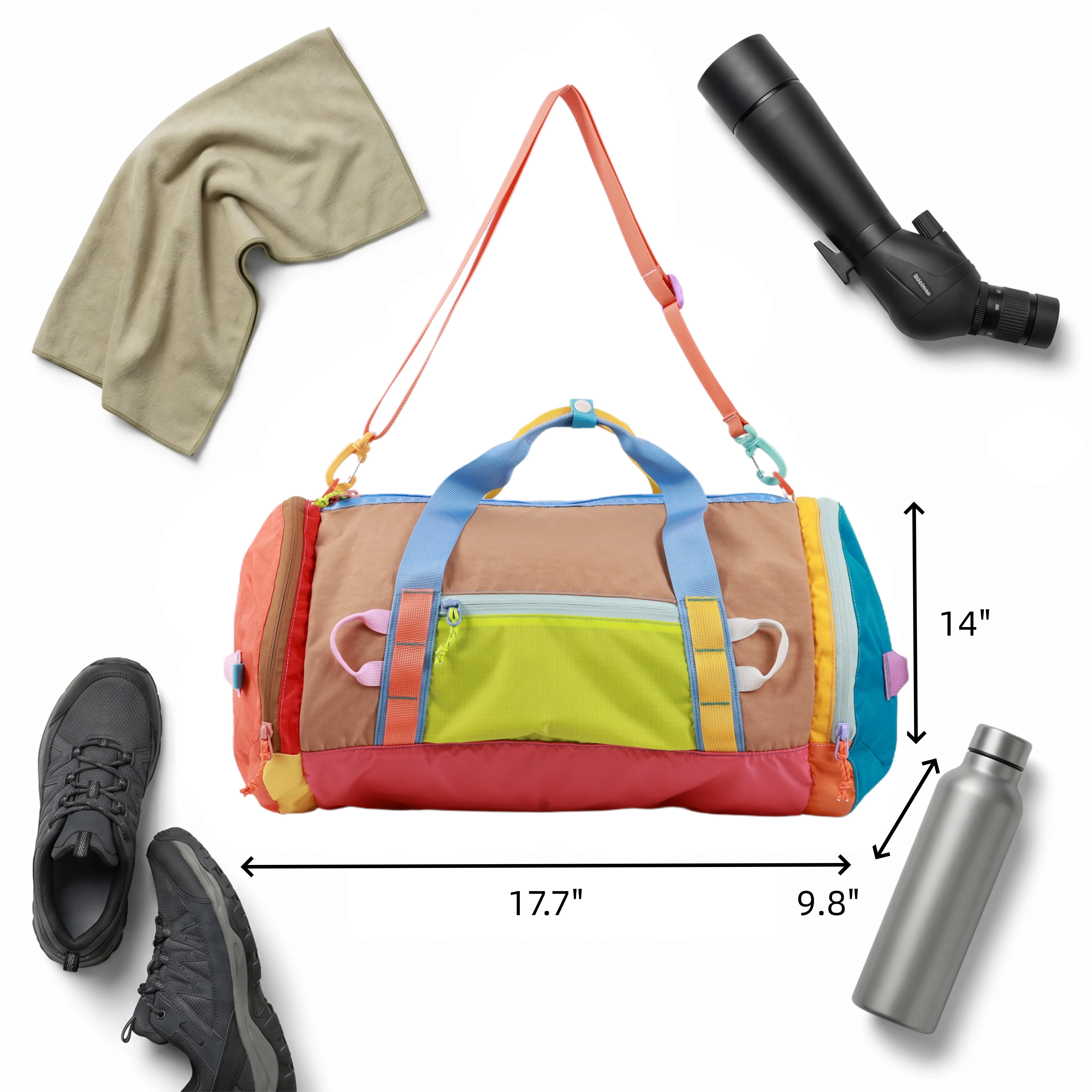 EcoSloth Unisex Travel Bag Multifunctional Foldable Large Capacity Outdoor Airport Duffle Tote Big Water-Resistant School Bags 6