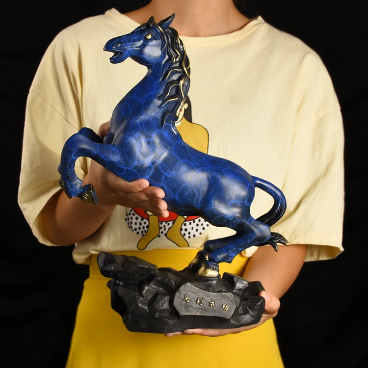 

Good luck bronze horse FENG SHUI decorative statue HOME OFFICE company SHOP Efficacious Talisman Money Drawing Success