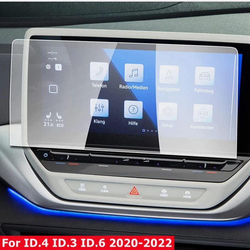 

For Volkswagen ID.4-X ID.3 ID.6 CROZZ 2020-2022 HD 5.3" Dashboard Panel Digital Display Navigation Glass Screen Cover Protector