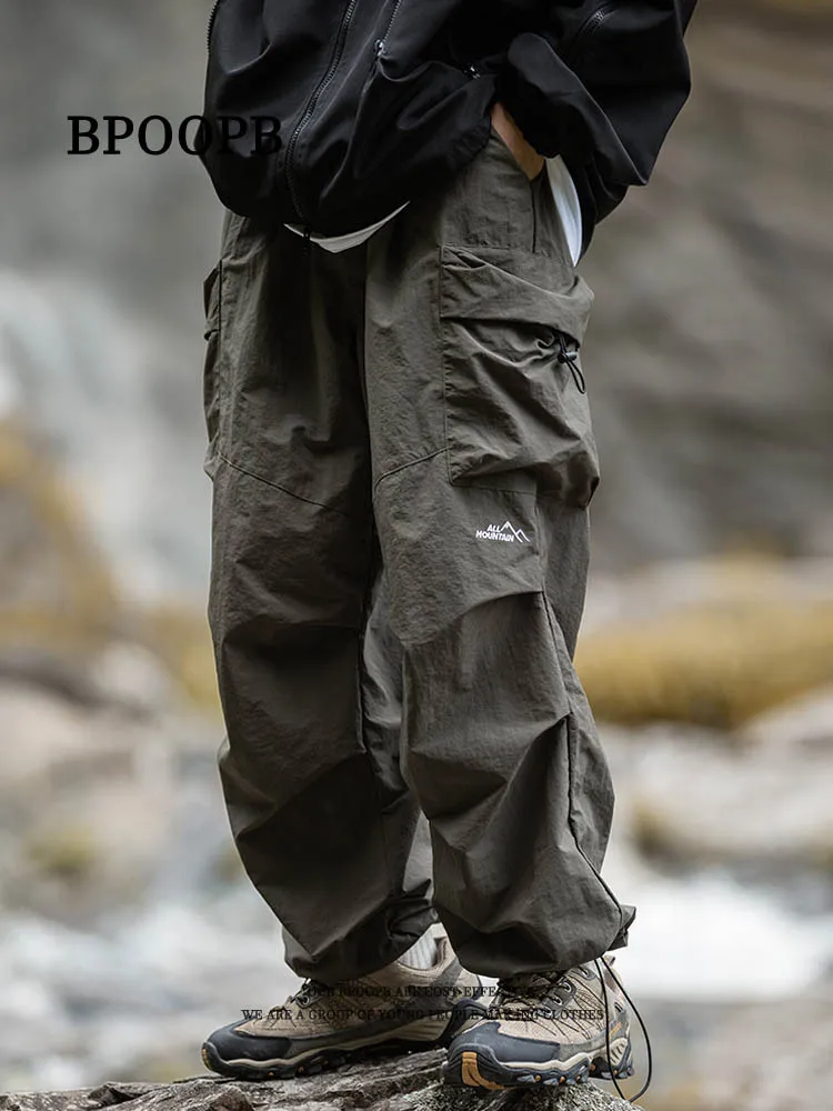 Men's Hiking Pants Waterproof Windproof Spring Autumn Outdoor Sports Rain Trousers Trekking Camping Fishing Hunting Cargo Pants tactical pants soft shell pants