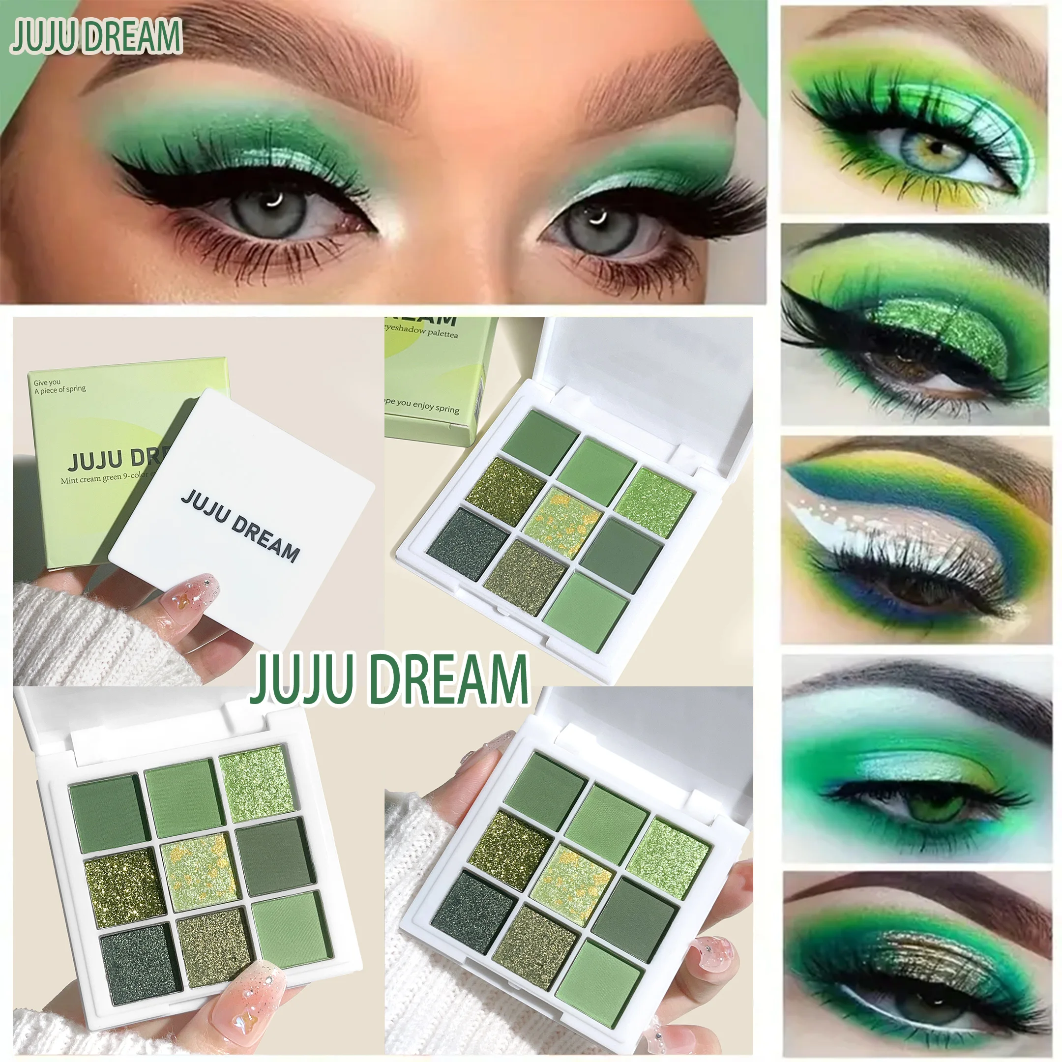 Description Picture 4 of itemKorean Avocado Cream Eyeshadow Makeup – 9 Colors of Brightening & Shimmering Shades