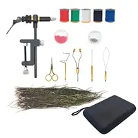Portable Rotary Fly Tying Vise Tools Knotter DIY Threader Winder for Fishing 2