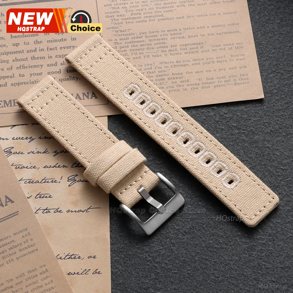 Universal Nylon Canvas Quick Release Watch Strap - Versatile and Stylish Wristband
