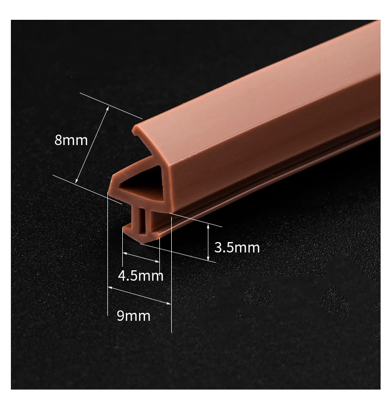 Custom Aluminum Window Door Seal Strip,High-Quality Silicone Rubber Seal Gasket,5m/10m,Weatherproof,UV Resistant,Black White
