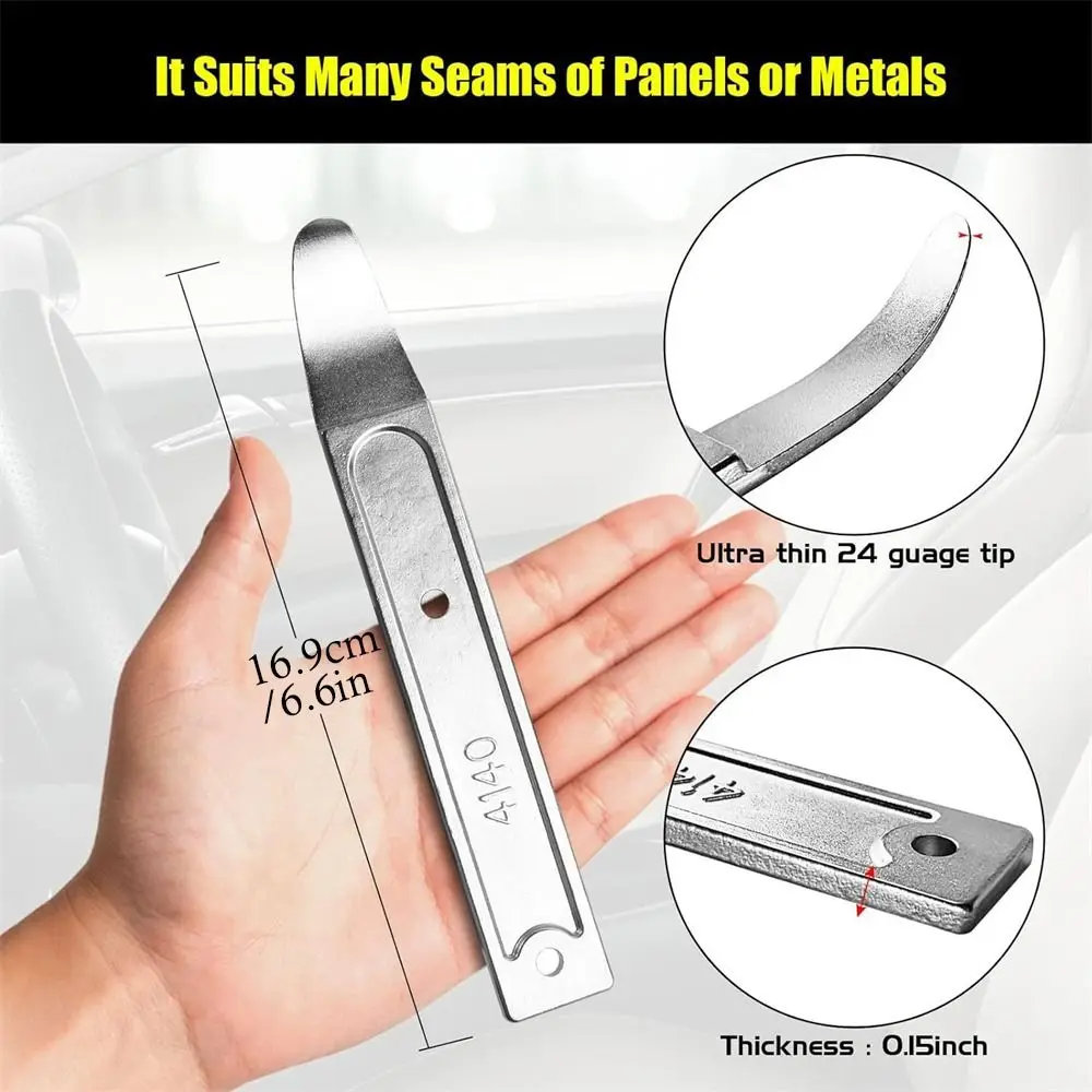 New Stianless Steel Panel Removal Tool Mini Pocket High Strength 4140 Metal Pry Bar Automotive Car Trim for Auto