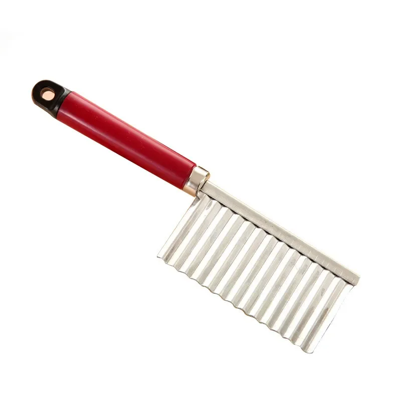 1PC Stainless Steel Kitchen Potato Carrot Fruit Vegetable Cutter Tools Wavy Edged Peeler Cooking Tools French Fry Cutter LF 170