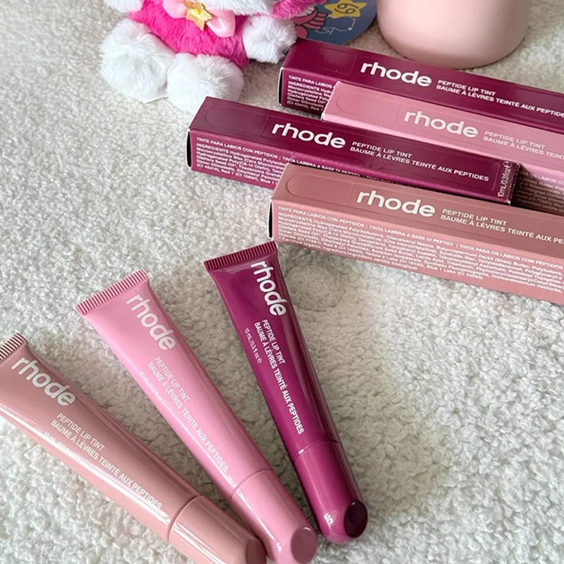 Rhode Lip Glossy Oil Plump Moisturizing Lip Glaze Long Lasting Cinnamon Roll Jelly Bean Lipstick Care Products For Women