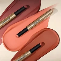 Hourglass Rouge à lèvres et baume brillant volumisant 6 couleurs, tube métallique de luxe avancé, couleur Chocolat Thé au lait cannelle 3