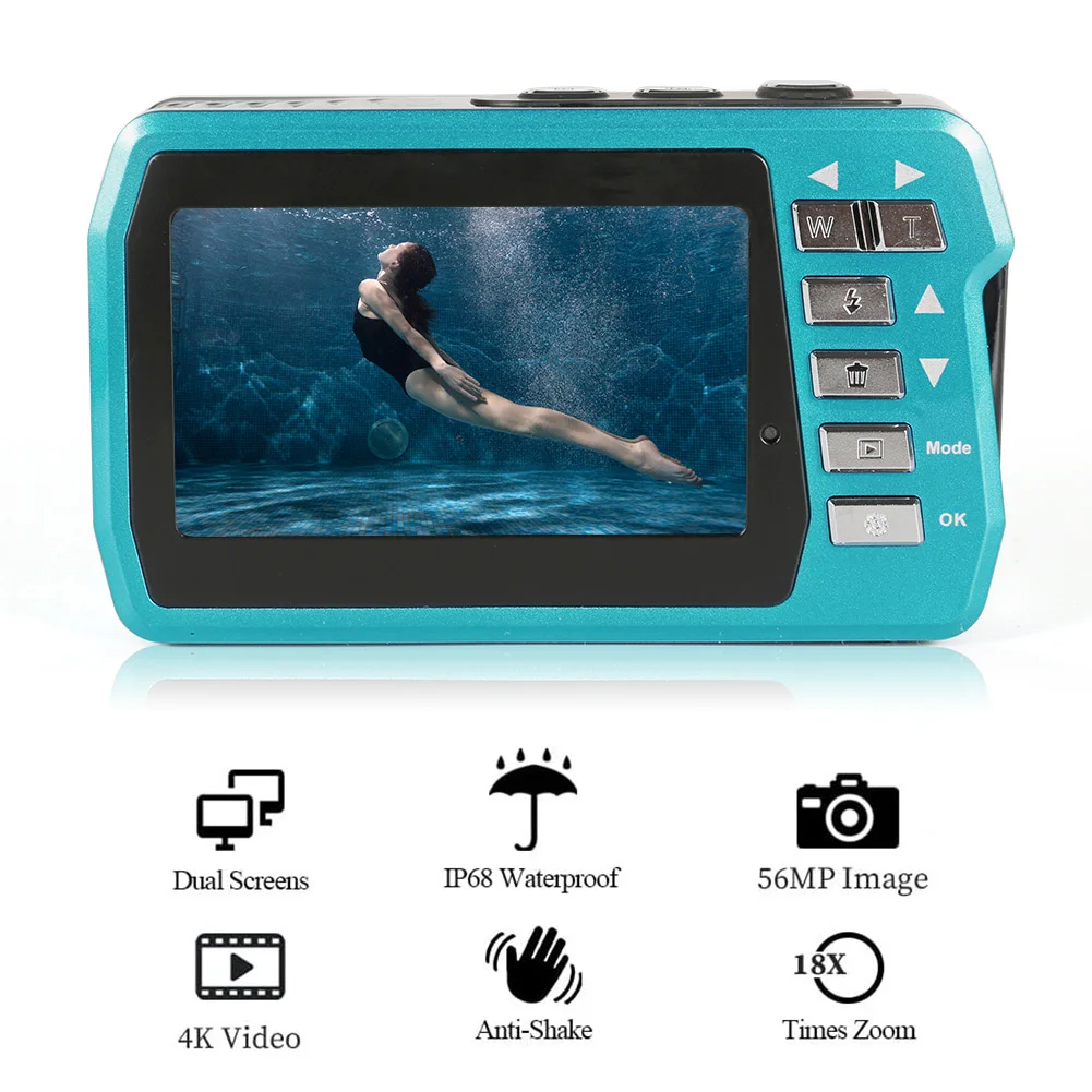 Caméra D'action Mini HD étanche - Grand Angle 65°, Commande Vocale, Légère (70g), Pour Cyclisme Et Randonnée