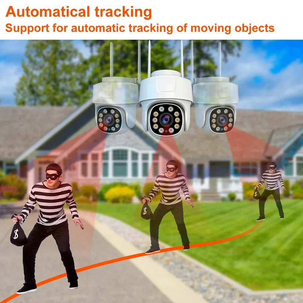 Tuya Smart Life 5MP Outdoor Waterproof Home Security Auto Tracking AI Human Detection Camera WIFI Network Surveillance Camera 2