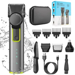 Professional Cordless Waterproof Beard and Hair Trimmer Kit (LM-677)