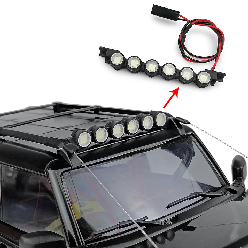 INJORA Kit Luci LED Fari Fanali Posteriori Accessorio per Auto RC