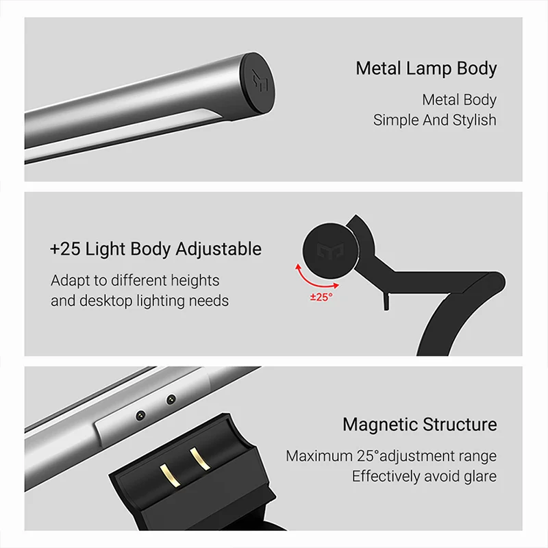 YEELIGHT LED  Ʈ ,  ȣ ǻ å ,   ũ, 繫  ο ̽ 