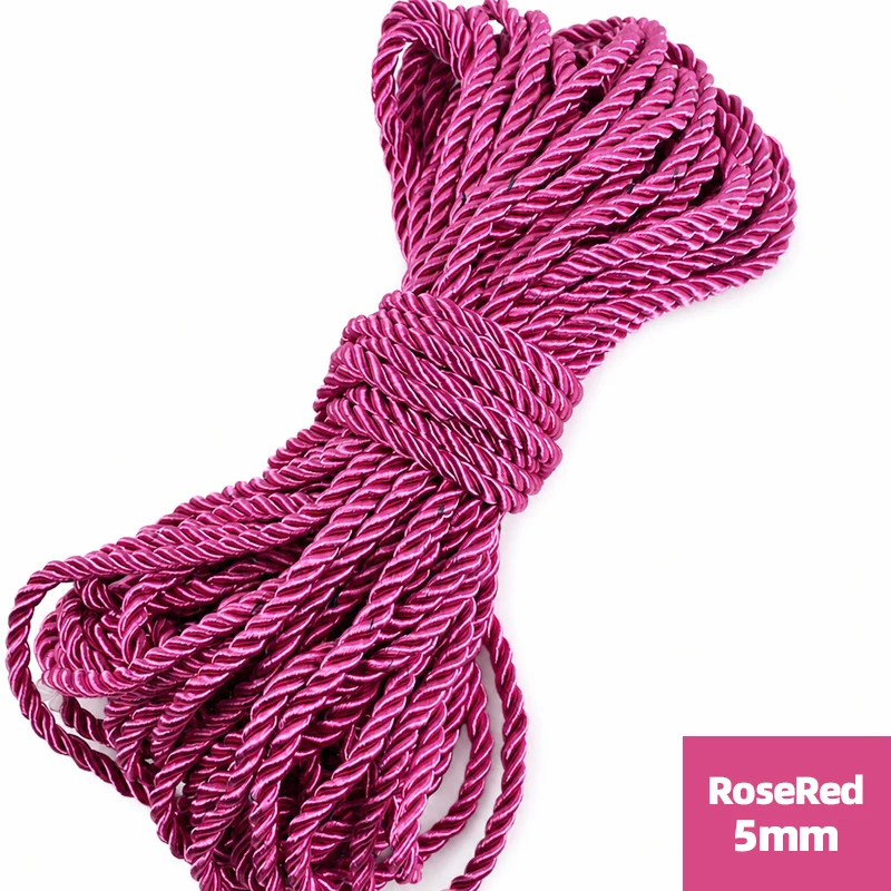 Colorful Nylon Braided Rope for DIY Sewing and Decor Projects