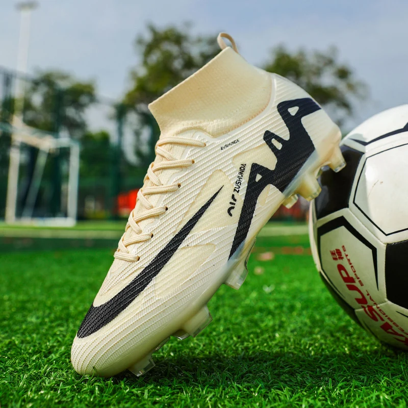 Men Women Football Boots Unisex Soccer Shoes Grass Training Sport Professional Breathable Students football boots