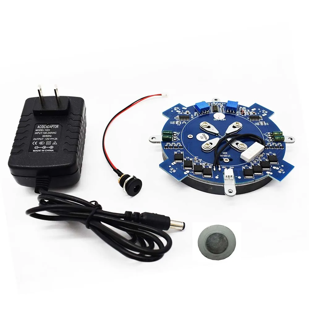 circuit analogique suspension magnétique avec lumières led et noyau dernière suspension