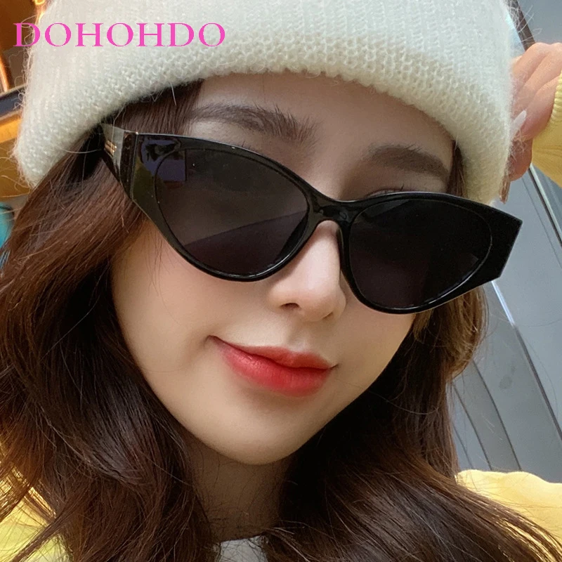 

DOHOHDO New Cat Eye Sunglasses Women 2023 Orange Sunglasses Women Vintage Cateye Shades For Women Wholesale Lentes De Sol Mujer