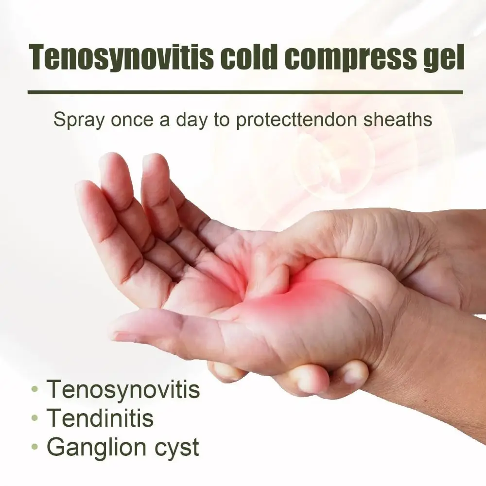 Health Tendinous Sheath Type Foot Care Tenosynovitis Cold Compress Gel Pain Spray Tendon Sheath Pain Joint Spray 2 PCS foot care spray