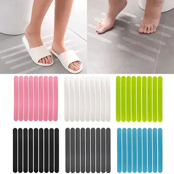 6/12/24/36/48 pièces bandes antidérapantes autocollants de douche colorés bandes de sécurité de bain antidérapantes colorées pour baignoire douche escaliers sol 1