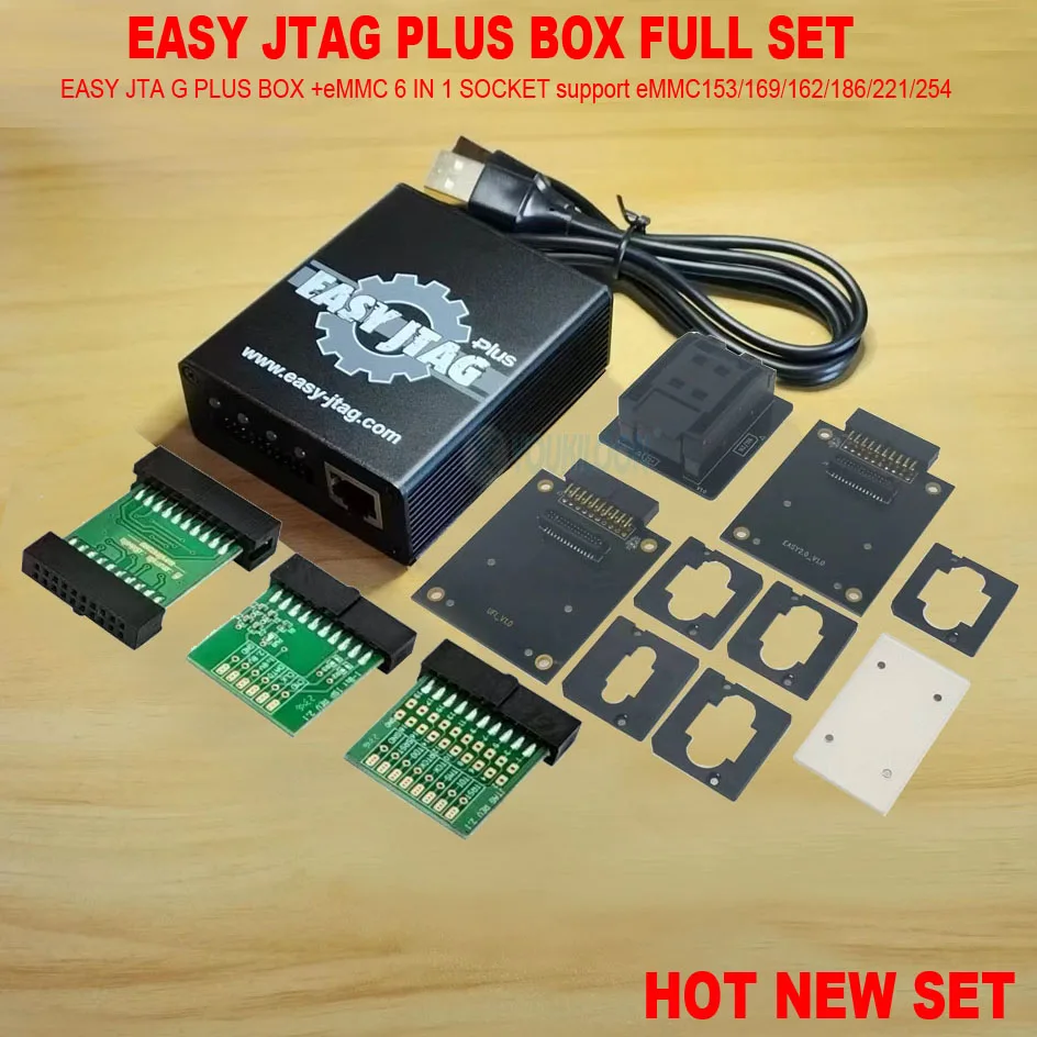 2026 신형 오리지널 Z3X EasyJtag Plus 박스 세트/EASY JTAG PLUS BOX (EMMC 6 IN 1 ISP 어댑터 소켓 포함)