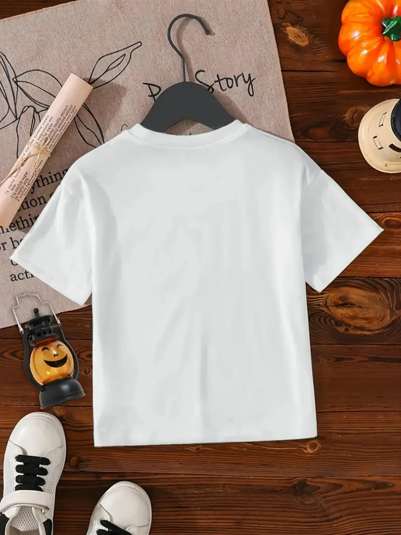 Girls' K-POP T-shirt with Idol Print 100% Pure Cotton Summer Children's Casual T-shirt Fashionable K-pop Style Short Sleeve. - 3