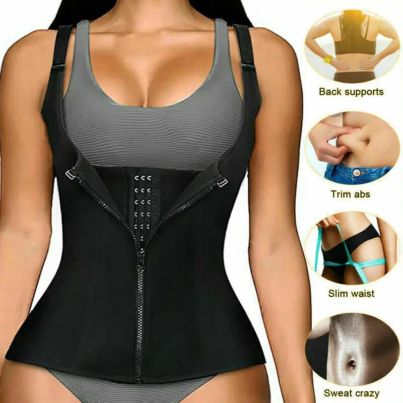 

Black Shapewear Waist Trainer Corset For Women Weight Loss Tummy Control Sports Body Shaper Vest Wholesale