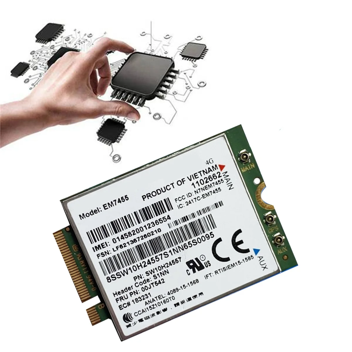 씽크패드 T460 T460P L560 유가 260 P50 P70 X260 용 LTE 4G 카드, Gobi6000 FRU 00JT542 01AX756, Em7455