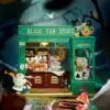 Robotime Rolife Educational Dollhouse DIY Miniature House Kit  Wooden Doll House Alice's Tea Store for Girls Gifts 2