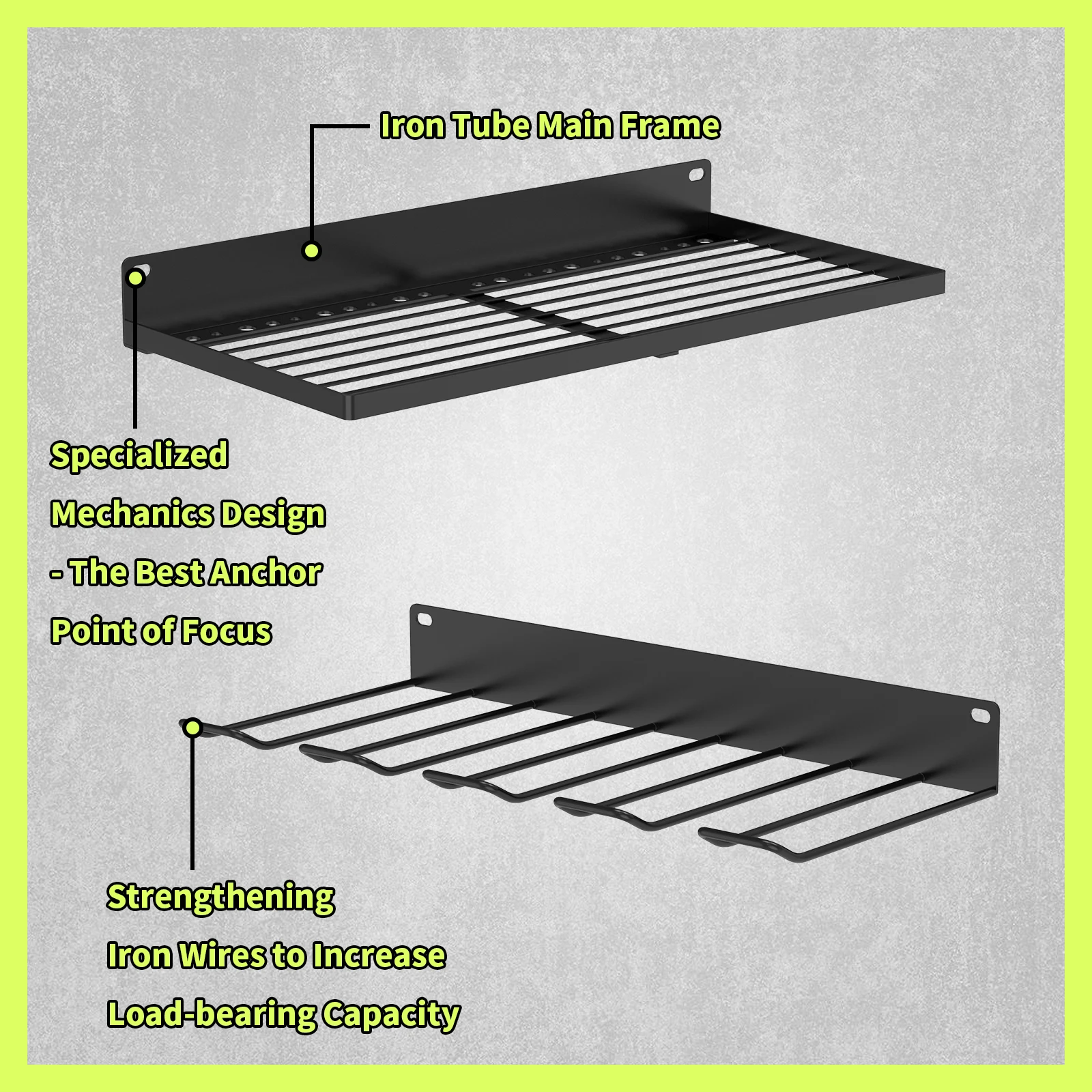 Wall Mounted Power Tool Organizer Holder Heavy Duty Utility Storage Rack for Battery Powered Hand Tools Cordless Drill Rack 4