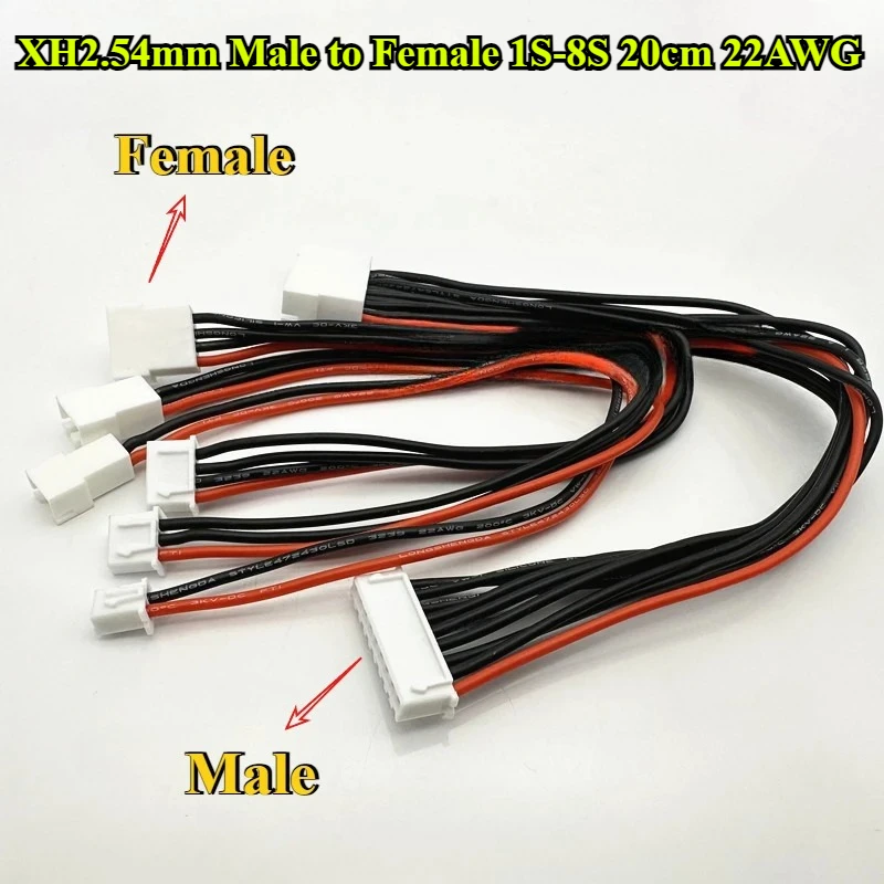 Lot de 5 à 30 Batteries LiPo 1S/3S 20cm 22AWG pour Drone RC