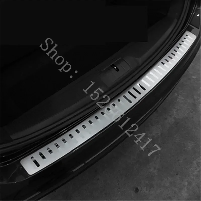 Car Accessories Car Bumper Guards For VW Volkswagon Sharan 2012 2013 2014-Rear Door Sill Bumper Protector Sill Rear boot guard Styling