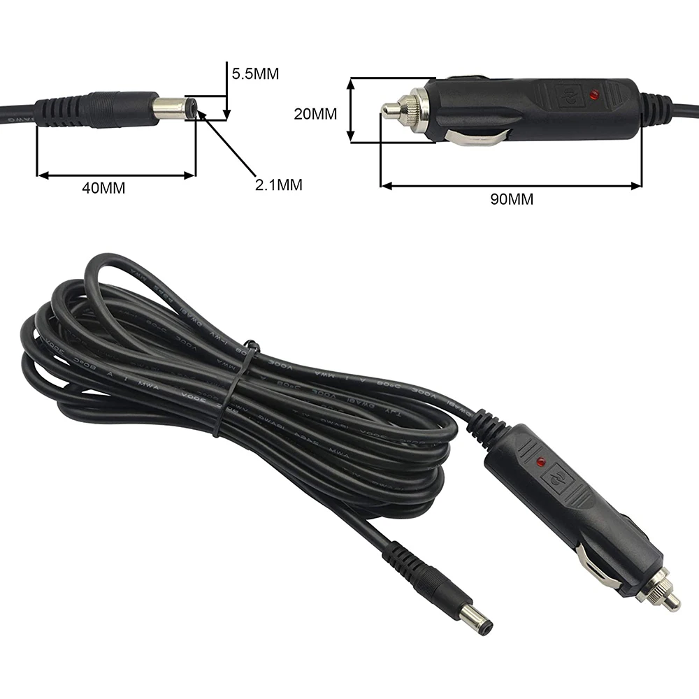Chargeur Allume-cigare 12V/5A Avec 8 Connecteurs - Câble 1.5m - Alimentation Pour GPS, Caméras, Enceintes Voiture