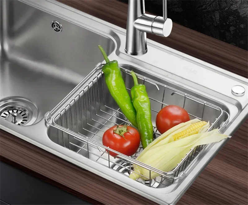 Cestello Verdure Inox | Confronta prezzi | Cestino per lavello - Cestello di Scarico in Acciaio Inox Medio Colino per Frutta : Cestello Per Lavello Cucina