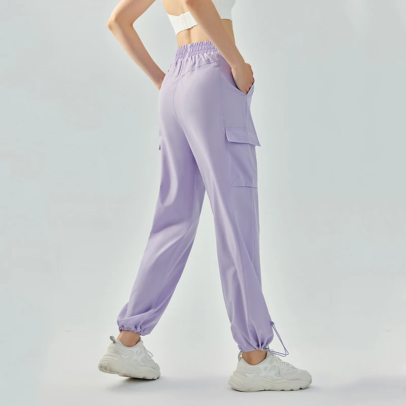 

TRY TO BN Fitness Yoga Pants Women Sports Leggings Drawstring High Waisted Loose Sportswear Workout Trousers Running Gym Clothes