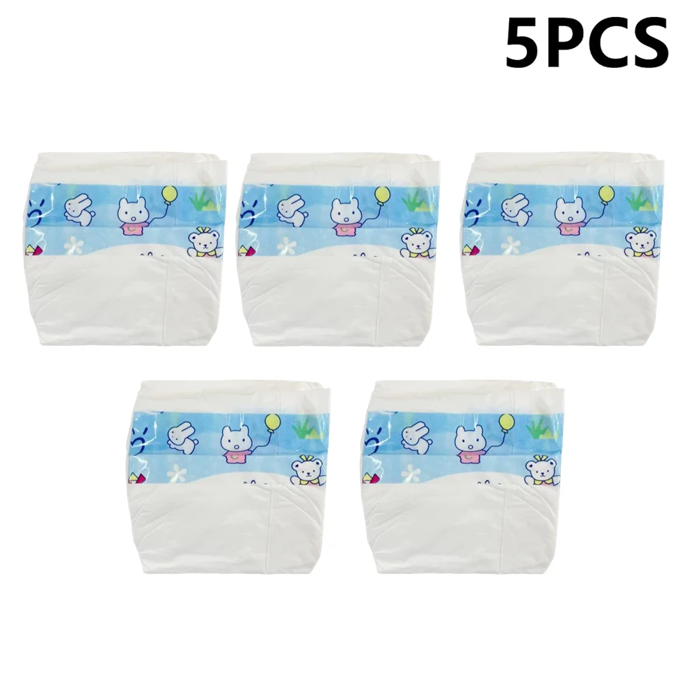 1/2/3/5/10Pcs Diapers Baby Dolls Play House Diapers Reborn Dolls Decorate Pretend Baby Diaper Simulation Nappies Toy Accessories