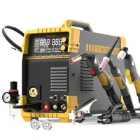 5-in-1 Welder 200A MIG/TIG/CUT/Stick Dual Voltage Aluminum Welding Machine LCD Display Plasma Cutter Compatible Spool Gun 1