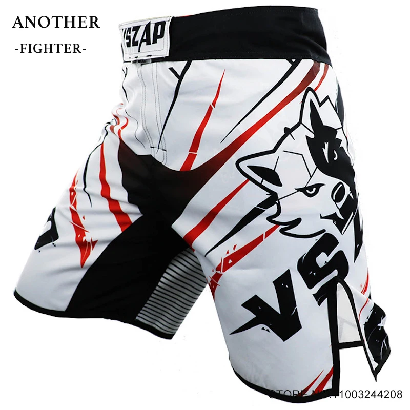 Men's Boxing Pants Vszap MMA Shorts Stripes Kickboxing Fight Grappling Short Muay Thai Sparring Kickboxing Combat MMA Clothing