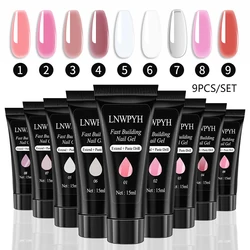 Professional Nail Extension Gel Kit - Complete Acrylic Gel Nail Art Set for Quick and Easy Application (ZYD44-1-9)