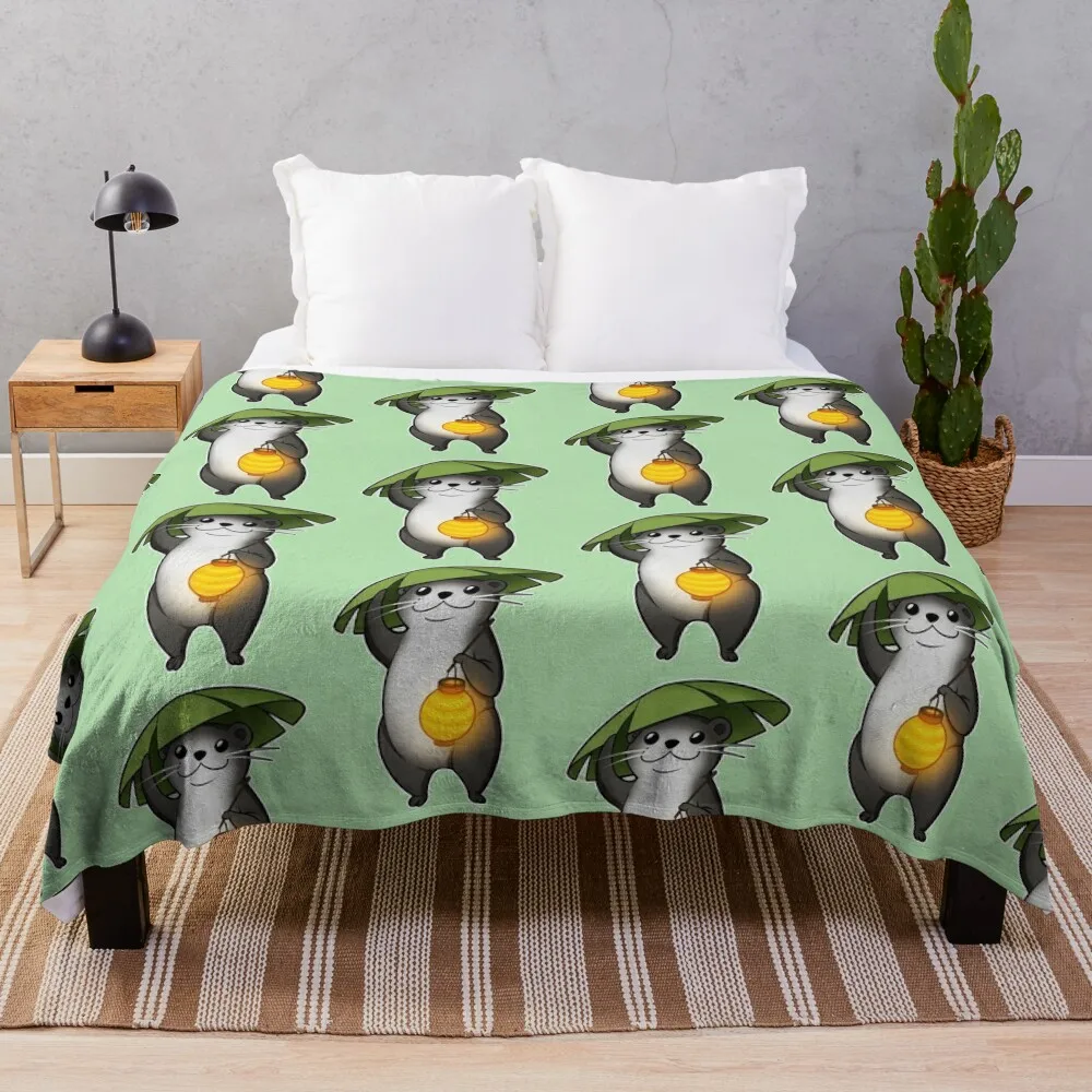 

FFXIV Odder Otter Throw Blanket Hairy Designers Blankets